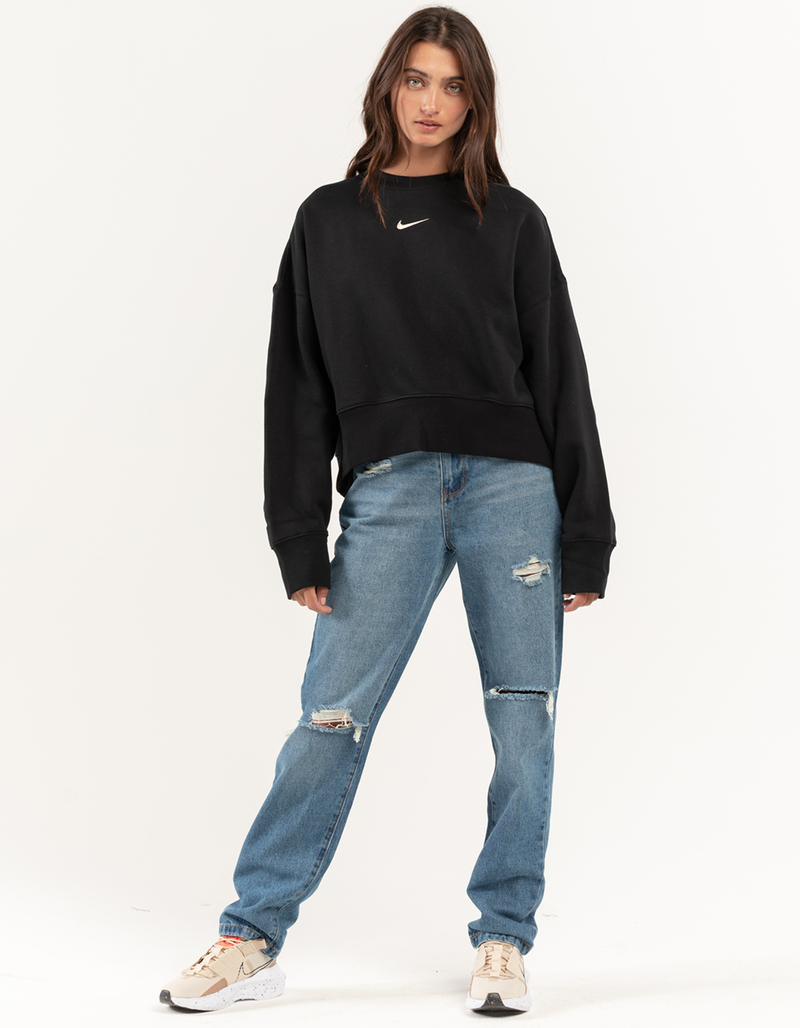 NIKE Sportswear Womens Oversized Crop Crewneck Sweatshirt image number 3