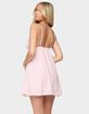 EDIKTED Danira Pinstripe Babydoll Mini Dress image number 3