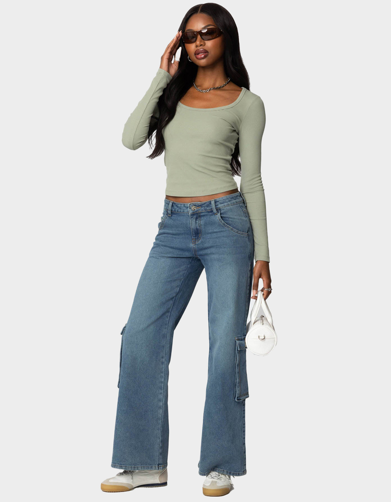 EDIKTED Makenna Scoop Neck Top image number 1