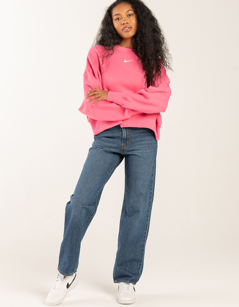 NIKE Sportswear Phoenix Womens Oversized Crop Crewneck Sweatshirt image number 7
