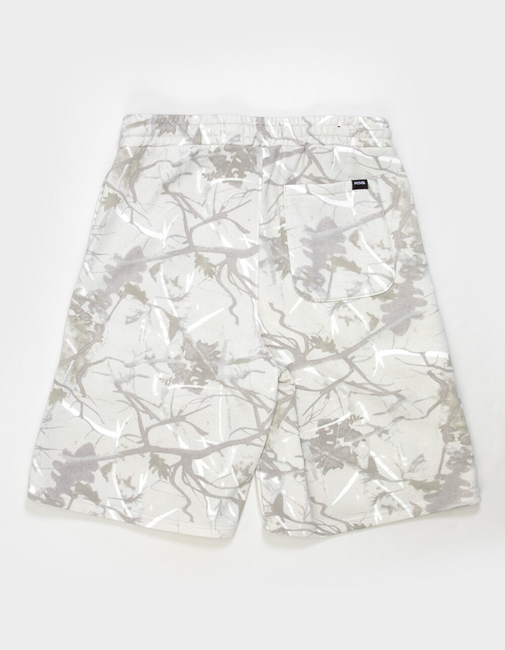 RSQ Mens Baggy Fleece Shorts - WHITE CAMO | Tillys