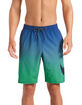 NIKE Color Fade Mens Navy & Green Boardshorts image number 5