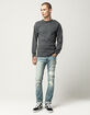 RSQ Seattle Mens Skinny Tapered Ripped Jeans image number 2