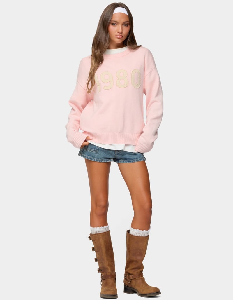 EDIKTED 1980 Oversized Knit Sweater image number 3