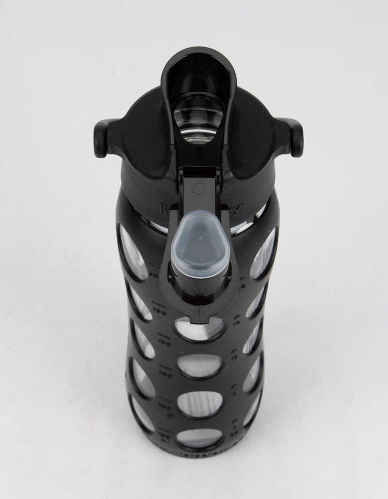 LIFEFACTORY 22oz Active Cap Onyx Glass Water Bottle image number 2