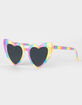 RSQ Rainbow Heart Sunglasses image number 1