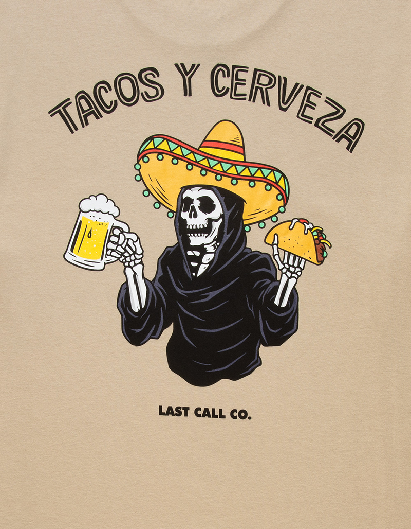 LAST CALL CO. Tacos & Beer Mens Tee image number 2