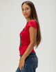 ED HARDY Rhinestone Panther Womens Fitted Tee image number 4