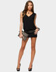 EDIKTED Romea Sequin V-Neck Mini Dress image number 4