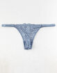 FULL TILT Lace String Blue Thong image number 2