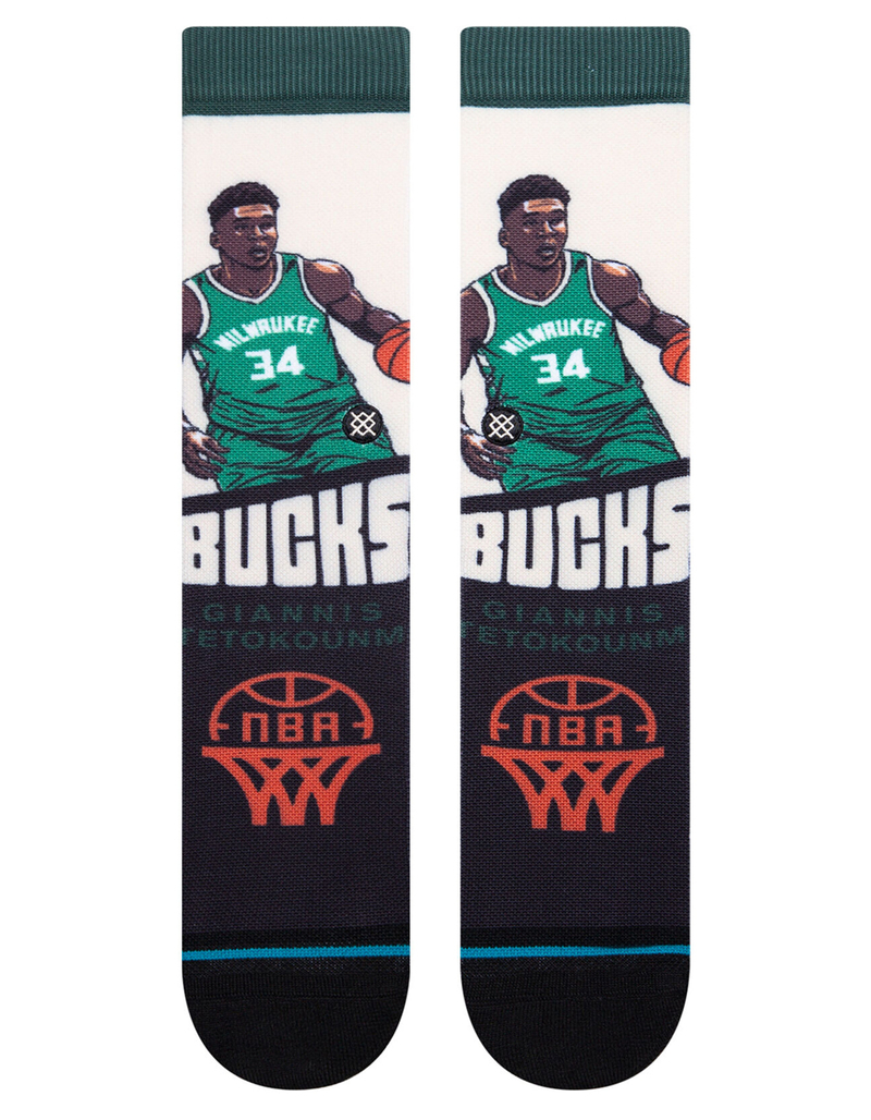 STANCE Graded Giannis Antetokounmpo Mens Crew Socks image number 1