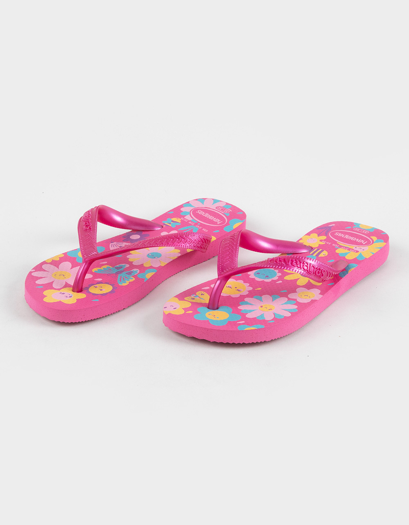HAVAIANAS Flores Girls Flip Flops image number 2