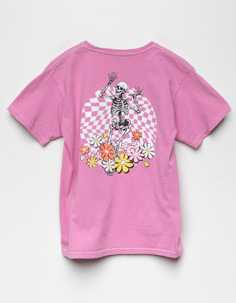 FULL TILT Dancing Skeleton Girls Oversized Tee image number 0