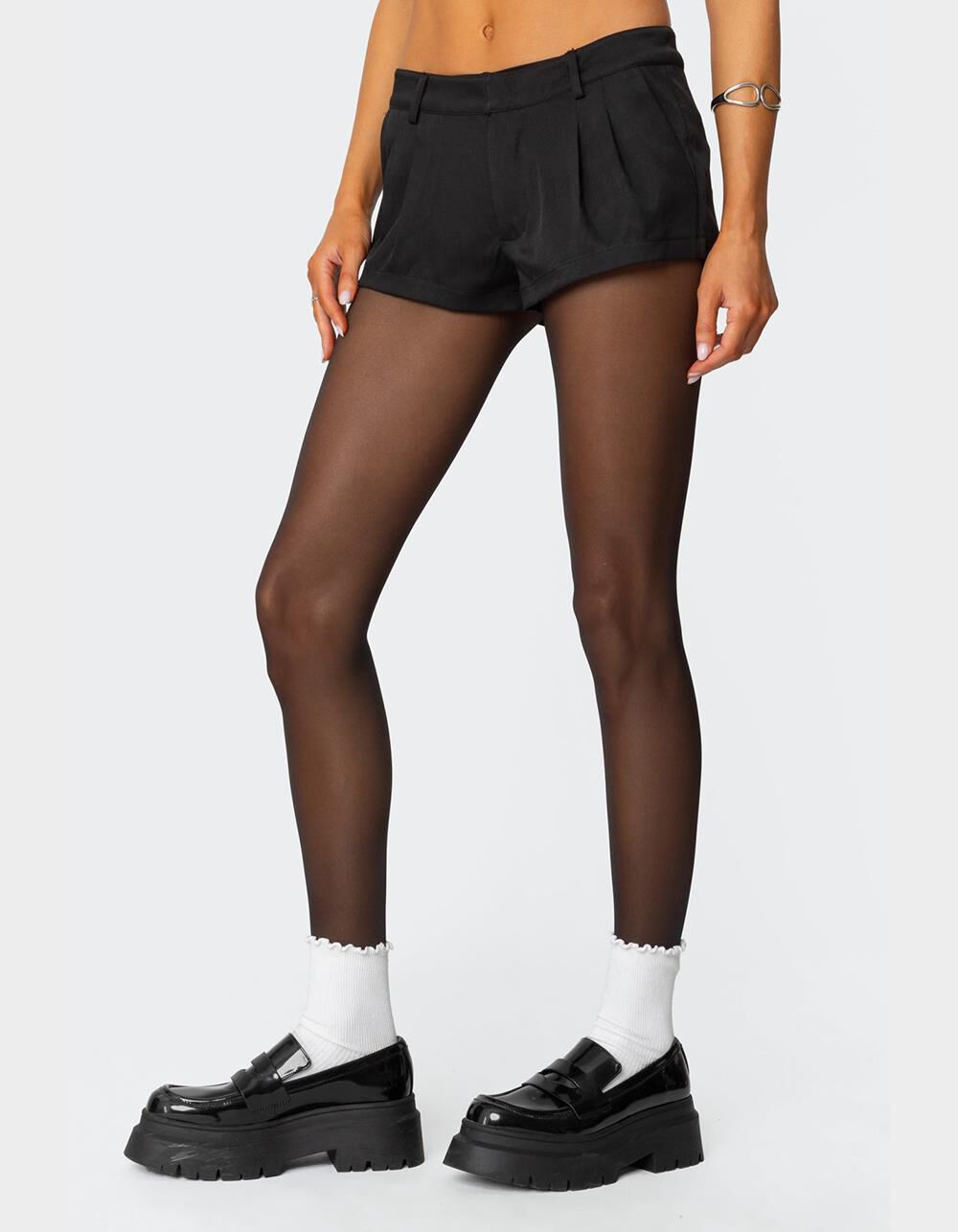 EDIKTED Kera Tailored Micro Shorts - BLACK | Tillys