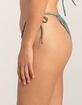 RVCA Preppy Cheekier High Leg Bikini Bottoms image number 3