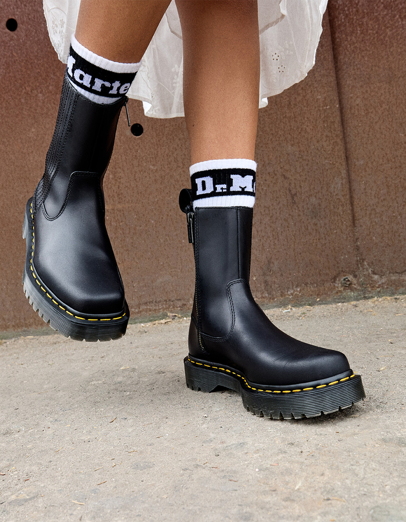 DR. MARTENS Amaayah Lo Womens Leather Boots image number 6