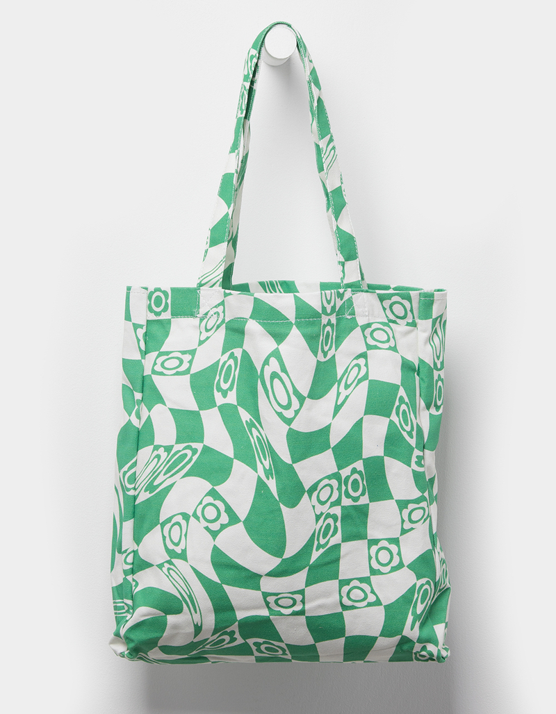 Warped Flower Tote Bag image number 0