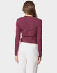 EDIKTED Brianna Striped Long Sleeve Tee image number 5