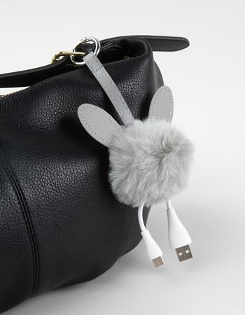 Plush Keychain USB-A to USB-C Phone Charger Alternative Image