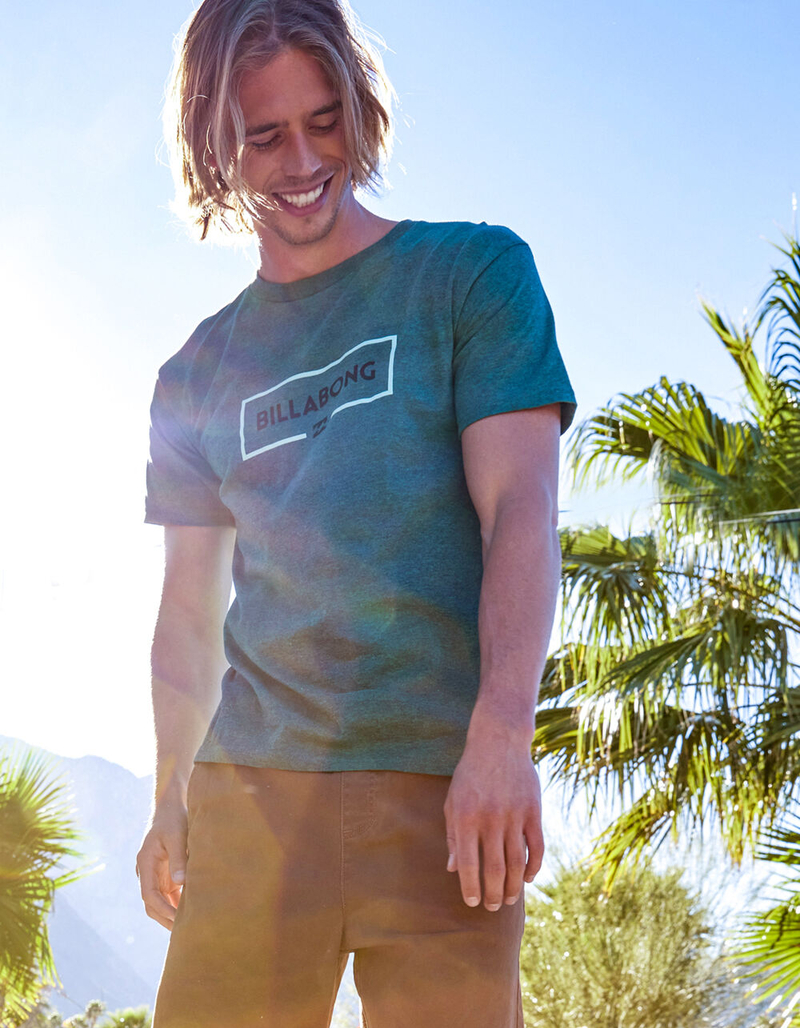 BILLABONG Swelled Heather Turquoise Mens T-Shirt image number 2