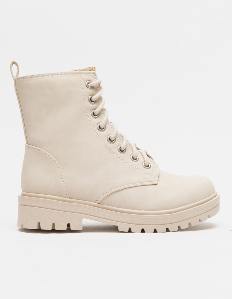 SODA Lug Sole Womens Combat Boots image number 1