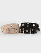 2 Pack Grommet Web Womens Belts image number 1