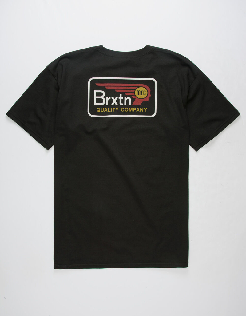BRIXTON Messenger Black Mens T-Shirt image number 0