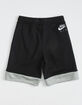 NIKE Air Little Boys Black Sweat Shorts (4-7) image number 2