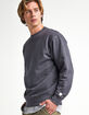 RSQ Premium Mens Black Crewneck Sweatshirt image number 1