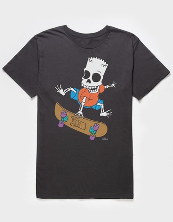 THE SIMPSONS Bart Skeleton Skate Unisex Tee Primary Image