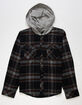 RSQ Boys Plaid Hooded Flannel image number 2