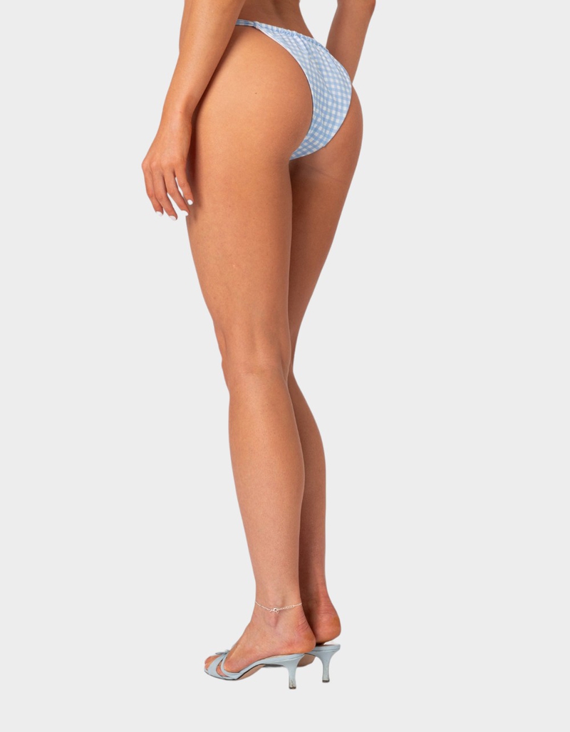 EDIKTED Gingham Bikini Bottom image number 3