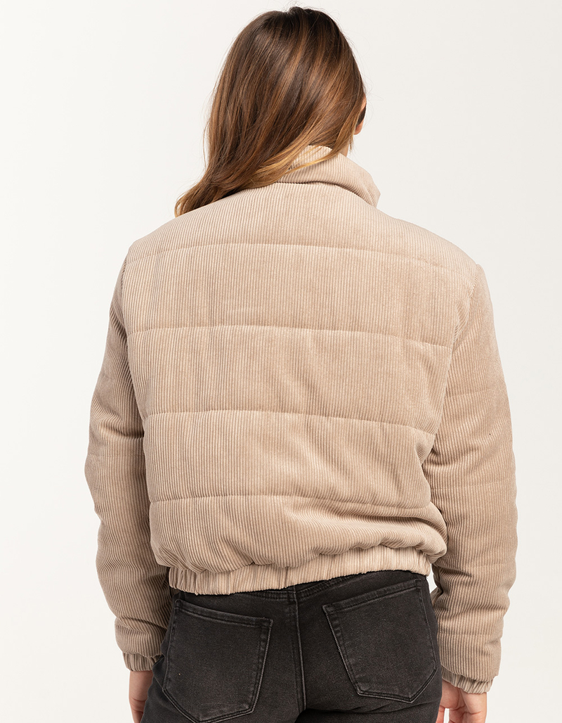 RSQ Womens Corduroy Quilted Puffer Jacket image number 3