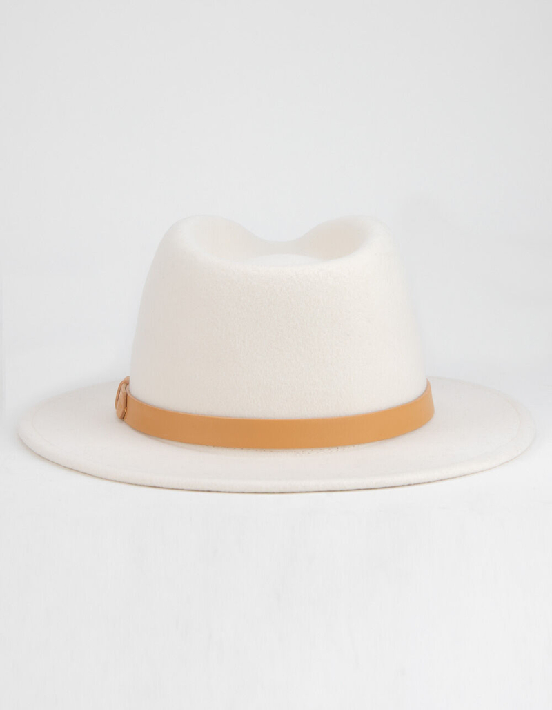 BRIXTON Messer Ivory & Natural Fedora image number 1