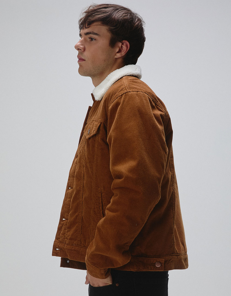 RSQ Mens Corduroy Sherpa Trucker Jacket image number 3