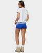 EDIKTED Shantal Stripey Foldover Shorts image number 3