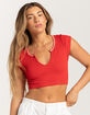 BDG Urban Outfitters Seamless Go For Gold Womens Crop Top image number 1