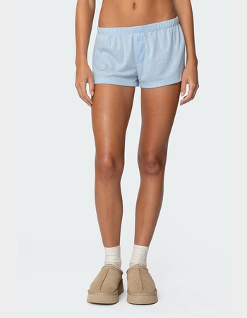 EDIKTED Keely Pointelle Shorts Primary Image