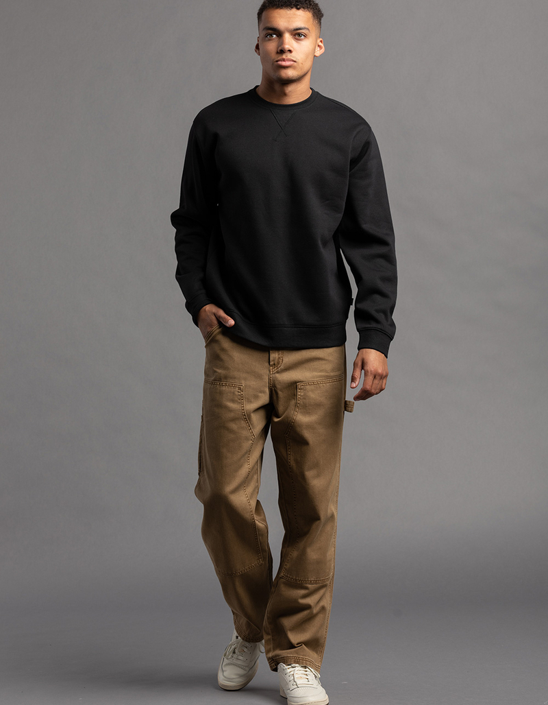 RSQ Mens Solid Crewneck Fleece Sweatshirt image number 4