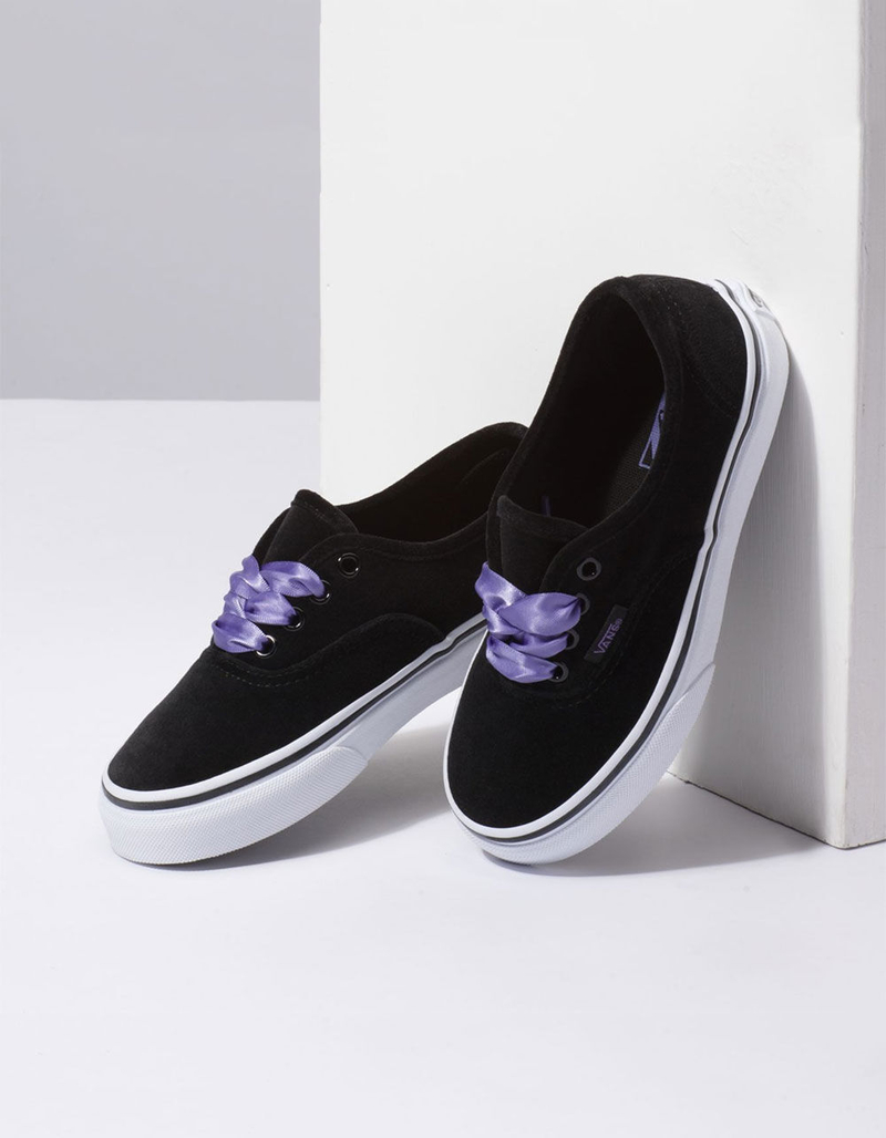 VANS Velvet Authentic Black & Vero Kids Shoes image number 3