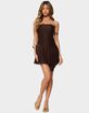 EDIKTED Elaia Asymmetric Strapless Lace Mini Dress image number 4
