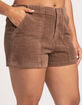 RSQ Utility Corduroy Womens Shorts image number 8
