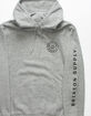 BRIXTON Oath Gray & Black Mens Hoodie image number 2