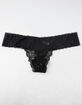 FULL TILT Lace Black Thong image number 1