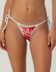 VON DUTCH Tie Side Cheeky Bikini Bottoms image number 2