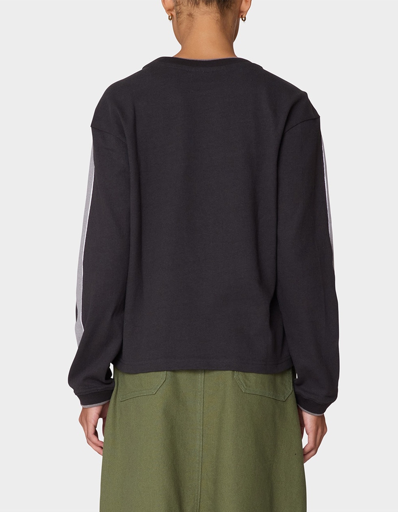 OBEY Rally Sleeve Stripe Womens Long Sleeve Top image number 2