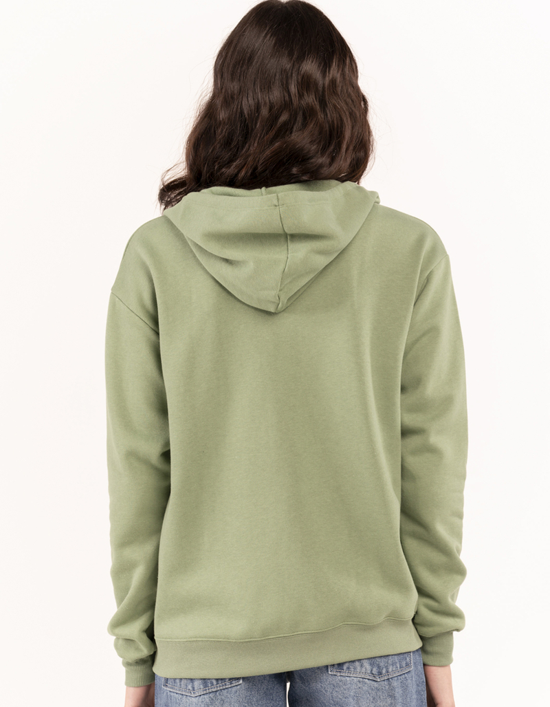 FULL TILT Essentials Womens Oversized Zip Up Hoodie image number 2