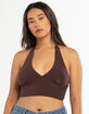 RSQ Womens Solid Halter Top image number 5