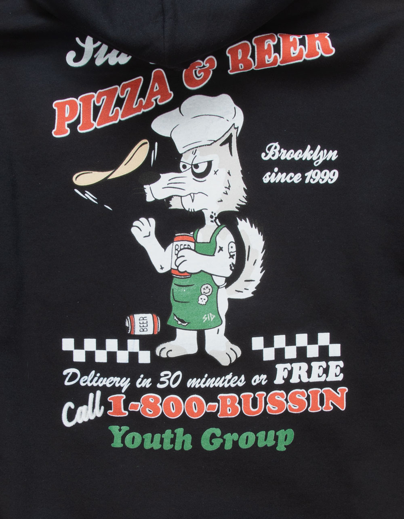 YOUTH GROUP Pizza & Beer Mens Hoodie image number 2