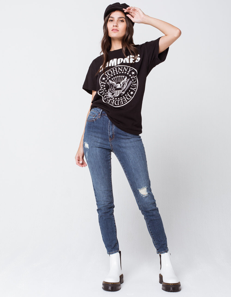 MERCH TRAFFIC Ramones Crest Womens Tee image number 3